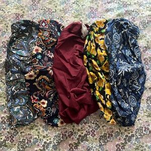 Floral and Paisley Patterned Nursing Hats